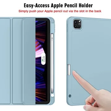 ZryXal iPad Pro 11 Inch Case with Pencil Holder and Auto Sleep