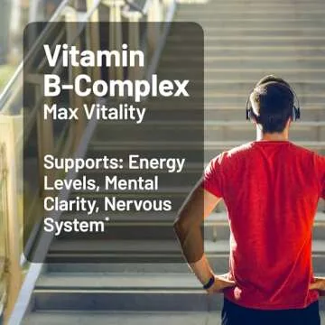 NatureWise Vitamin B Complex for Women and Men - with Folic Acid Biotin B1 B2 B3 B6 B12 - Support Ce...