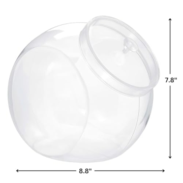 Durable 80 Oz Clear Plastic Jar with Lid for All Occasions