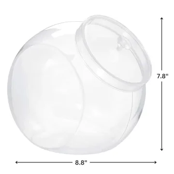 Durable 80 Oz Clear Plastic Jar with Lid for All Occasions