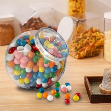 Durable 80 Oz Clear Plastic Jar with Lid for All Occasions