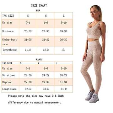 IWEMEK Women's Snakeskin Yoga Workout Set in Khaki