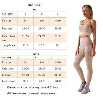 IWEMEK Women's Snakeskin Yoga Workout Set in Khaki