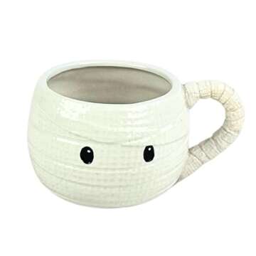 10 Strawberry Street Halloween Mummy Mug Set - 4 Mugs