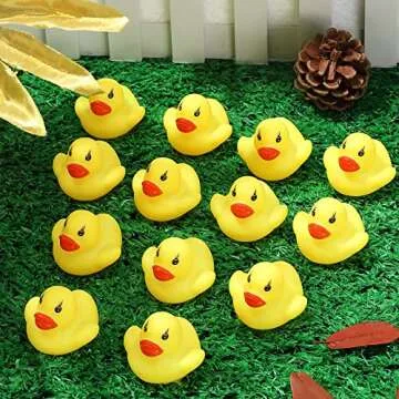 60 Rubber Ducks Set for Kids Fun Bath Party Toys