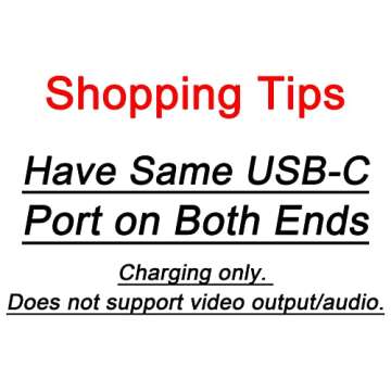 10FT Long USB-C to USB-C Cable 100W 2-pack, Type-C 20V/5A Fast PD Charger Braided Cord for MacBook P...