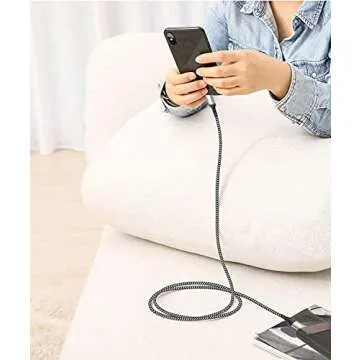 10FT USB-C Cable 100W Fast Charger Braided 2-Pack