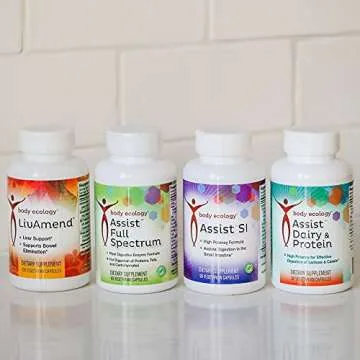 Body Ecology Assist Dairy and Protein | High Potency Supplements for Effective Digestion of Lactose and Casein | Supports Healthy Digestion | 90 Vegetarian Count