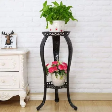 32inch Rustproof Metal Potted Plant Stand Indoor Outdoor
