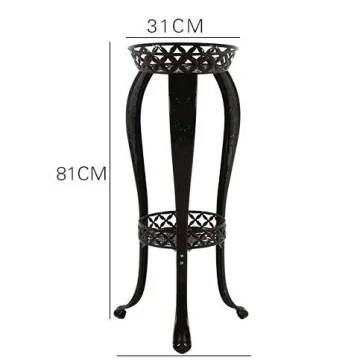 32inch Rustproof Metal Potted Plant Stand Indoor Outdoor