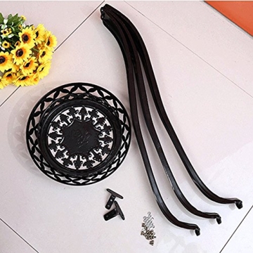 32inch Rustproof Metal Potted Plant Stand Indoor Outdoor