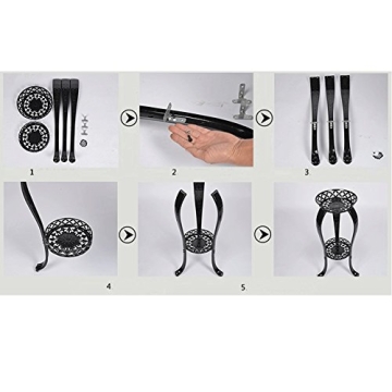 32inch Rustproof Metal Potted Plant Stand Indoor Outdoor