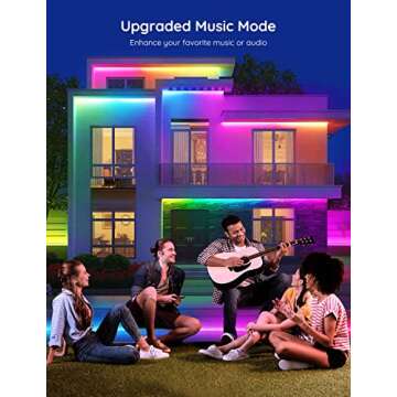 Govee Outdoor LED Strip Lights, 65.6ft Smart Outdoor Lights Work with Alexa and Google Assistant, Ap...