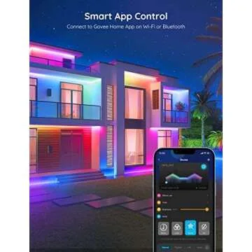 Govee 65.6ft Smart Outdoor LED Strip Lights - RGBIC & App Control