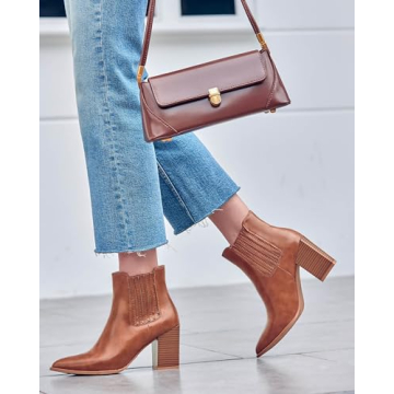 Ricristy Stylish Women's Chelsea Ankle Boots with Comfort