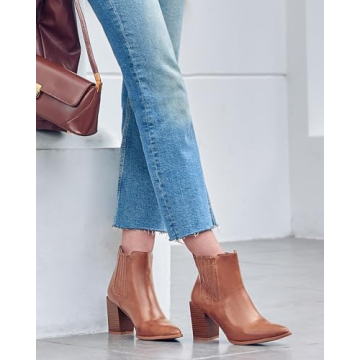 Ricristy Stylish Women's Chelsea Ankle Boots with Comfort