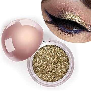 LA Splash Champagne Gold Glitter Eyeshadow - Tequilini