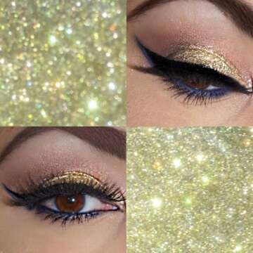 LA Splash Champagne Gold Glitter Eyeshadow - Tequilini