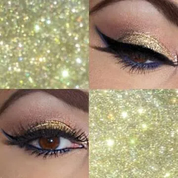 LA Splash Champagne Gold Glitter Eyeshadow - Tequilini