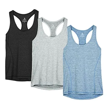 icyzone Workout Tank Tops for Women - Racerback Athletic Yoga Tops, Running Exercise Gym Shirts(Pack...