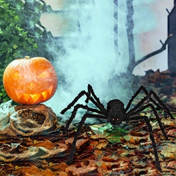 Realistic Halloween Spider Decorations Set for Creepy Decor