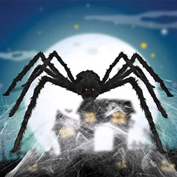 Realistic Halloween Spider Decorations Set for Creepy Decor