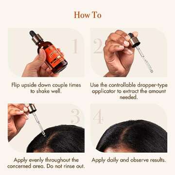 Red by Kiss Growth MD Hair Growth Scalp Serum, Biotin, Niacinamide, Panthenol, Rosemary Oil Infused, Made with 100% Natural Ingredients, USDA Certified Organic Oils, Non-GMO