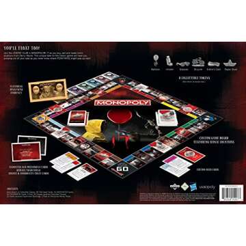 Monopoly IT Board Game | Based on The 2017 Drama/Thriller IT | Officially Licensed IT Merchandise | Themed Classic Monopoly Game