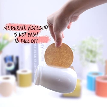 PARLAIM 3" Color Coding Dot Stickers in Dispenser Box