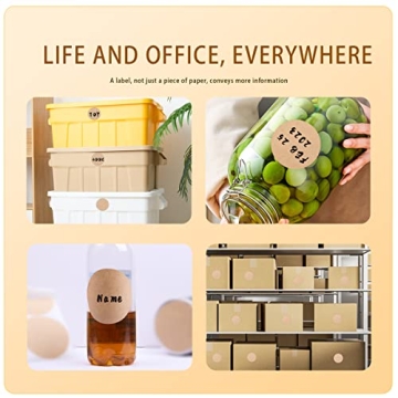 PARLAIM 3" Color Coding Dot Stickers in Dispenser Box