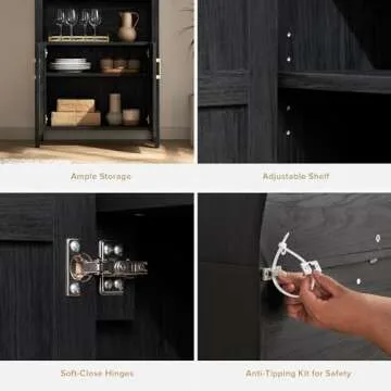 mopio Lauren Arched Cabinet for Elegant Living Spaces