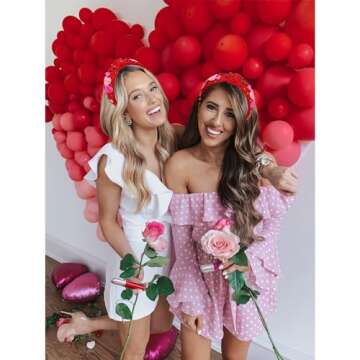 Beaded Heart Headband for Valentine's Day Celebrations