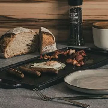 Backcountry Iron 20 x 9 inch Large Reversible Seasoned Cast Iron Grill / Griddle