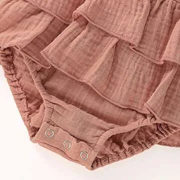 Douhoow Baby Girl Ruffle Romper - Stylish & Comfortable