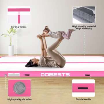 Inflatable Air Gymnastics Mat for Training at Home and Outdoors