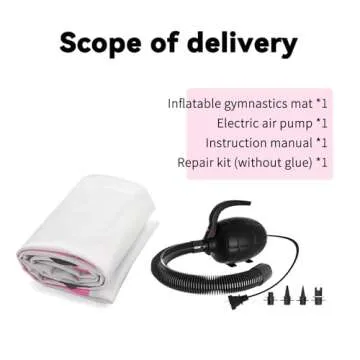 Inflatable Air Gymnastics Mat for Training at Home and Outdoors