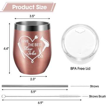 Hairstylist Wine Tumbler - Perfect Gift for Friends