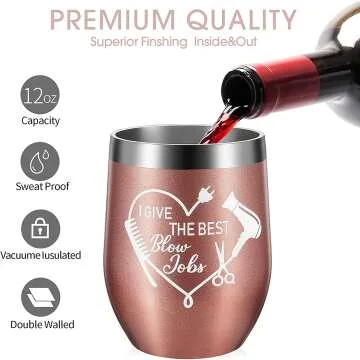Hairstylist Wine Tumbler - Perfect Gift for Friends