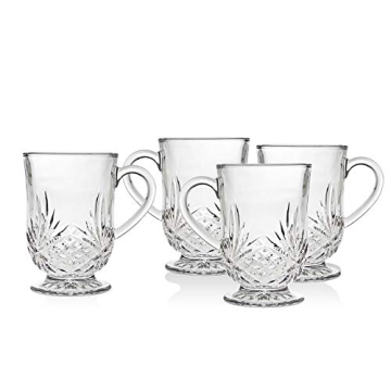 Godinger Dublin Collection Coffee Mugs Set of 4 Elegant Cups