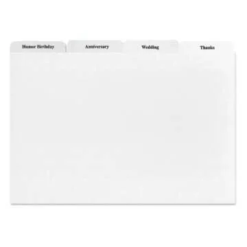 Current Greeting Card Organizer Box with Dividers - Store 140+ Christmas, Valentine, & Birthday Cards, Recipe Cards, Photo Collections, Postcards, Stationery, 7" x 9" x 9-1/2"