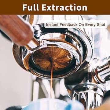 54mm Coffee Bottomless Portafilter, Compatible with Breville Barista Bes 870/878/880 Replacement Par...