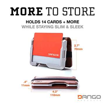 DANGO PRODUCTS Men's Minimalist, Jet Black/Satin Silver