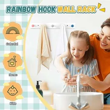 Maitys Kids Coat Rack - Colorful Hook for Organizing Kids' Room