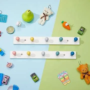Maitys Kids Coat Rack - Colorful Hook for Organizing Kids' Room