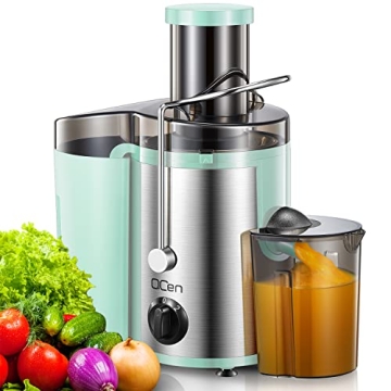 QCen Juicer Machine 500W with Wide Mouth Feed Chute