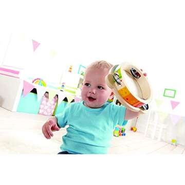 Hape Tap Along Mr. Tambourine for Kids Musical Fun | Ages 1-3