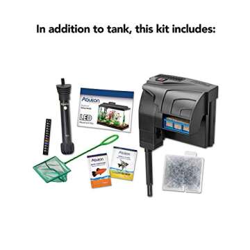 Aqueon 10 Gallon Fish Tank Starter Kit with LED Lighting