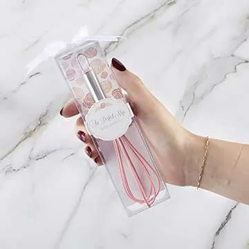 Kate Aspen "The Perfect Mix" Pink Kitchen Whisk