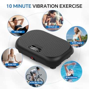 Taevno Vibration Plate Exercise Machine Weight Loss, Power Vibration Plates for Lymphatic Drainage, ...