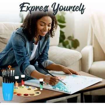 Lartique Painting Kit with Canvas & Acrylic Paints